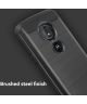 Motorola Moto E5 Play Geborsteld TPU Hoesje Blauw