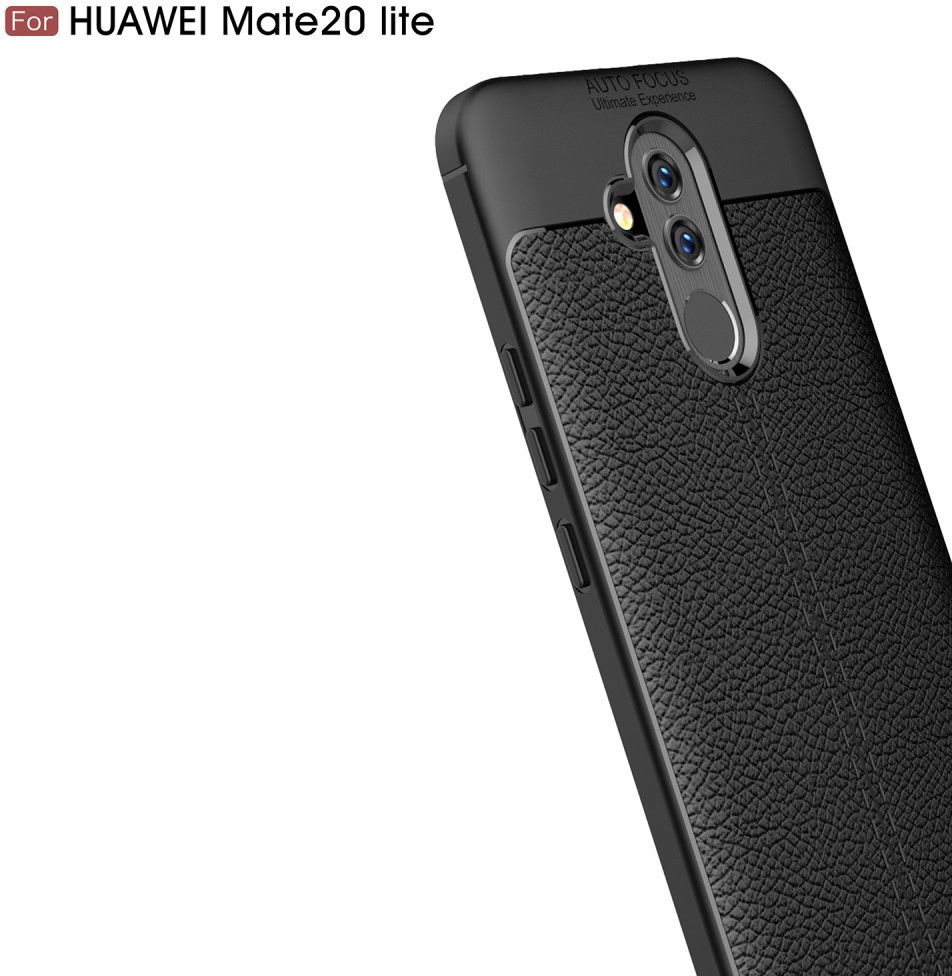 Huawei Mate 20 Lite Rugged Armor Brushed TPU Hoesje Zwart afbeelding 10