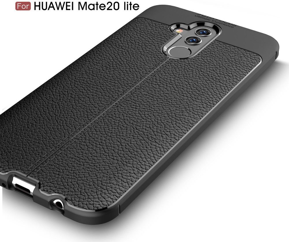 Huawei Mate 20 Lite Rugged Armor Brushed TPU Hoesje Zwart afbeelding 11