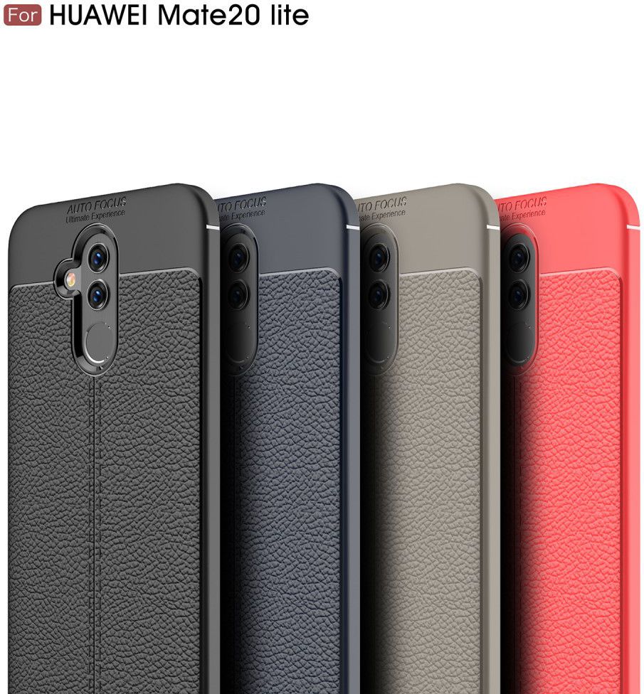 Huawei Mate 20 Lite Rugged Armor Brushed TPU Hoesje Zwart afbeelding 14