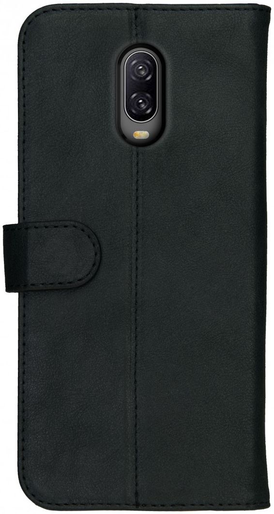Rosso Deluxe OnePlus 6T Hoesje Echt Leer Book Case Zwart afbeelding 5
