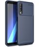 Samsung Galaxy A7 2018 Siliconen Carbon Hoesje Blauw