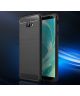 Samsung Galaxy J4 Plus Geborsteld TPU Hoesje Zwart