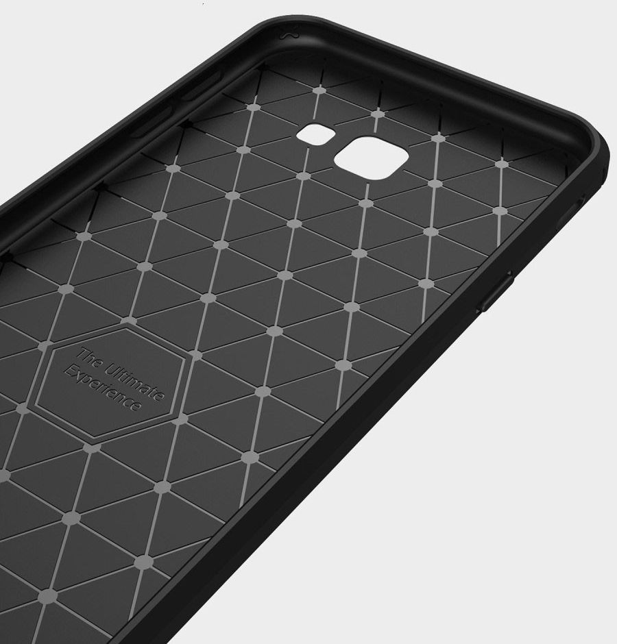 Samsung Galaxy J4 Plus Geborsteld TPU Hoesje Zwart afbeelding 10