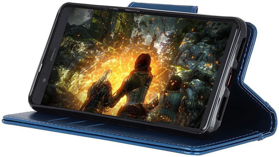 Huawei Mate 20 Lite Bookcase Hoesje Blauw afbeelding 4
