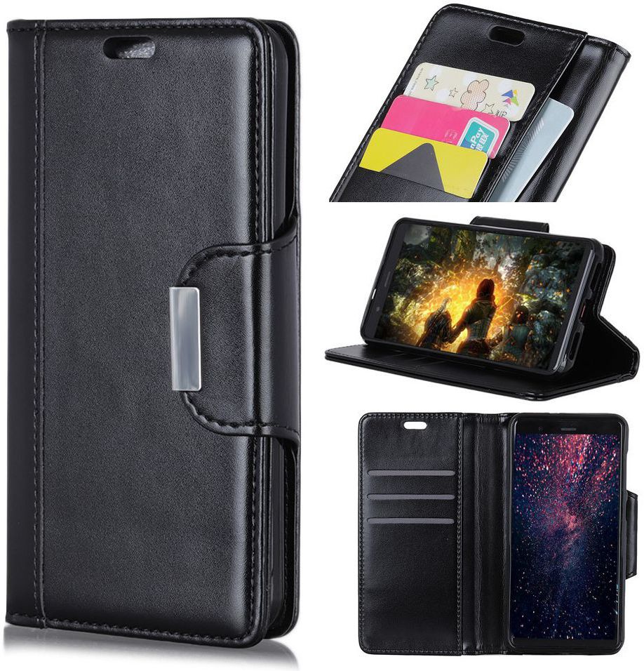 Huawei Mate 20 Lite Bookcase Hoesje Zwart afbeelding 2