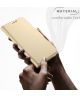 Apple iPhone XR Flip Hoesje met Kaart Houder Goud