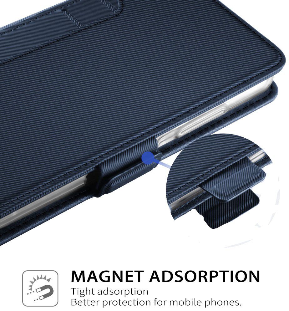 Apple iPhone Xs Max Book Cover met Spiegel Blauw afbeelding 5