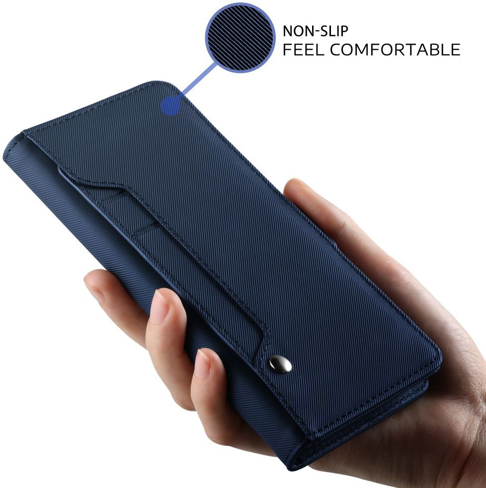 Apple iPhone Xs Max Book Cover met Spiegel Blauw afbeelding 6