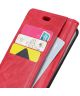 Alcatel 1 Crazy Horse Wallet Stand Hoesje Rood