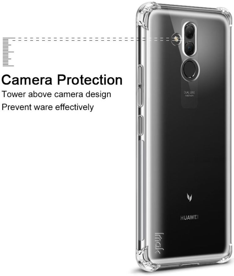 IMAK Huawei Mate 20 Lite Hoesje met Screenprotector Transparant afbeelding 5