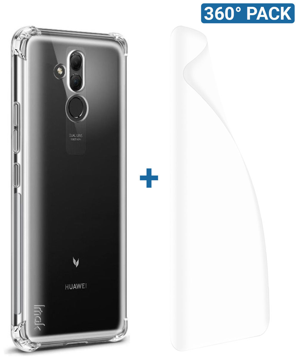 IMAK Huawei Mate 20 Lite Hoesje met Screenprotector Transparant afbeelding 1
