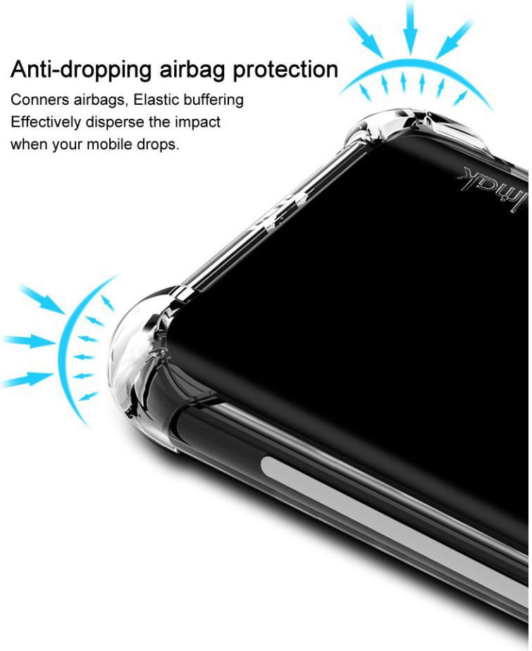 IMAK Xiaomi Mi A2 Lite Hoesje TPU met Screenprotector Metaal Zwart afbeelding 3