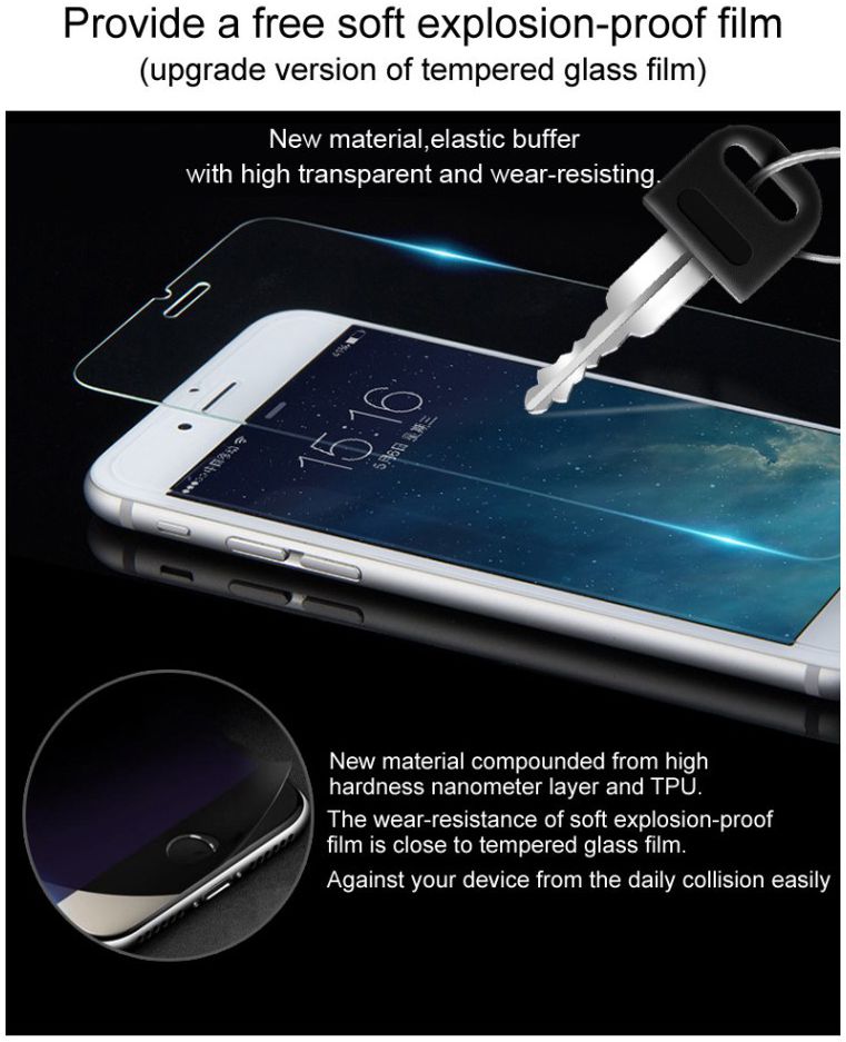 IMAK Xiaomi Mi A2 Lite Hoesje TPU met Screenprotector Metaal Zwart afbeelding 7