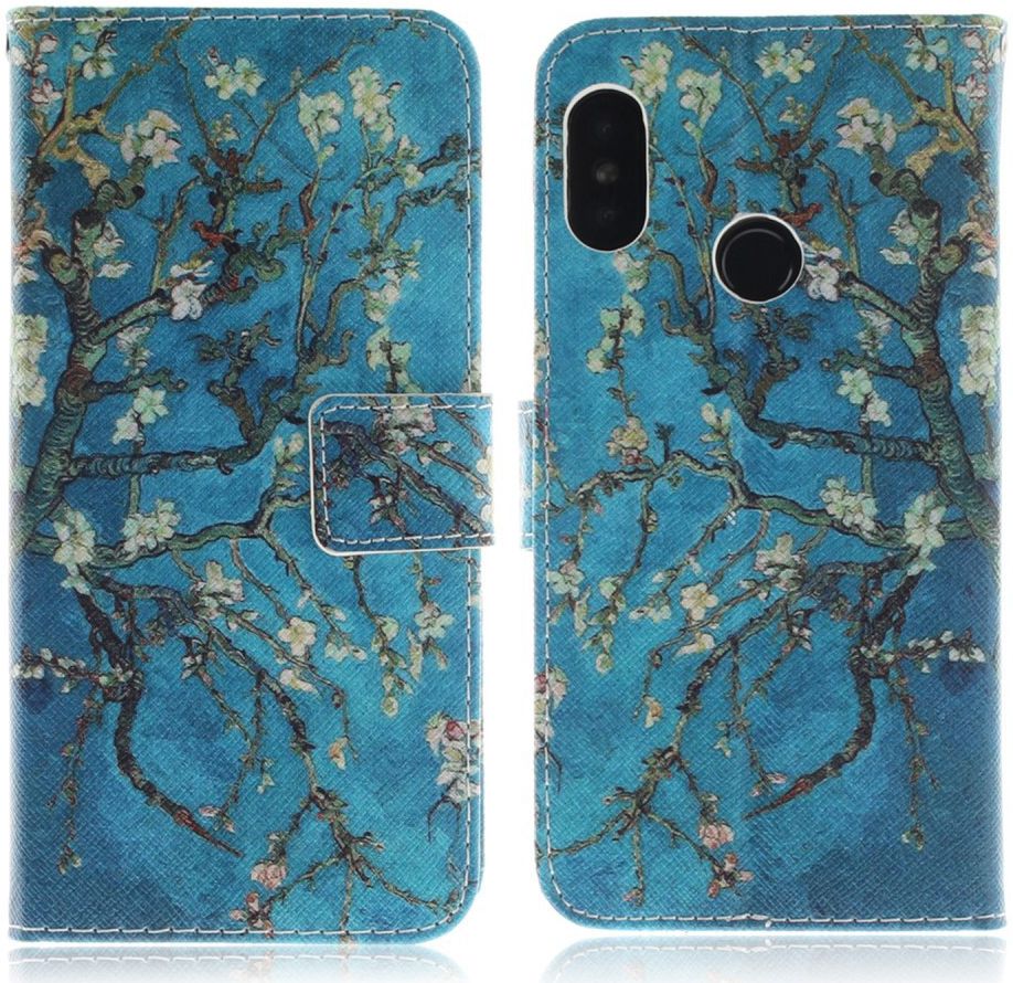 Xiaomi Mi A2 Lite Portemonnee Hoesje met Boom Print afbeelding 3