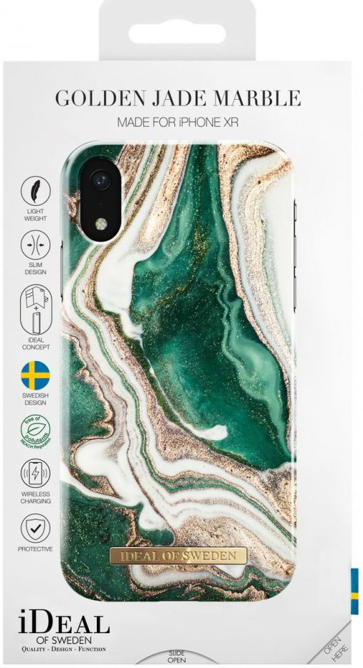 iDeal of Sweden iPhone XR Fashion Hoesje Golden Jade afbeelding 4
