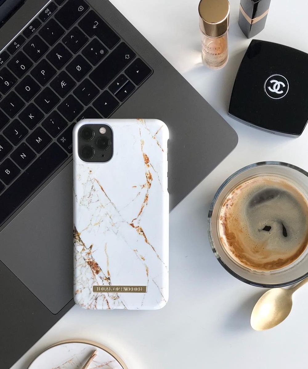 iDeal of Sweden iPhone XS Max Fashion Hoesje Carrara Gold afbeelding 5