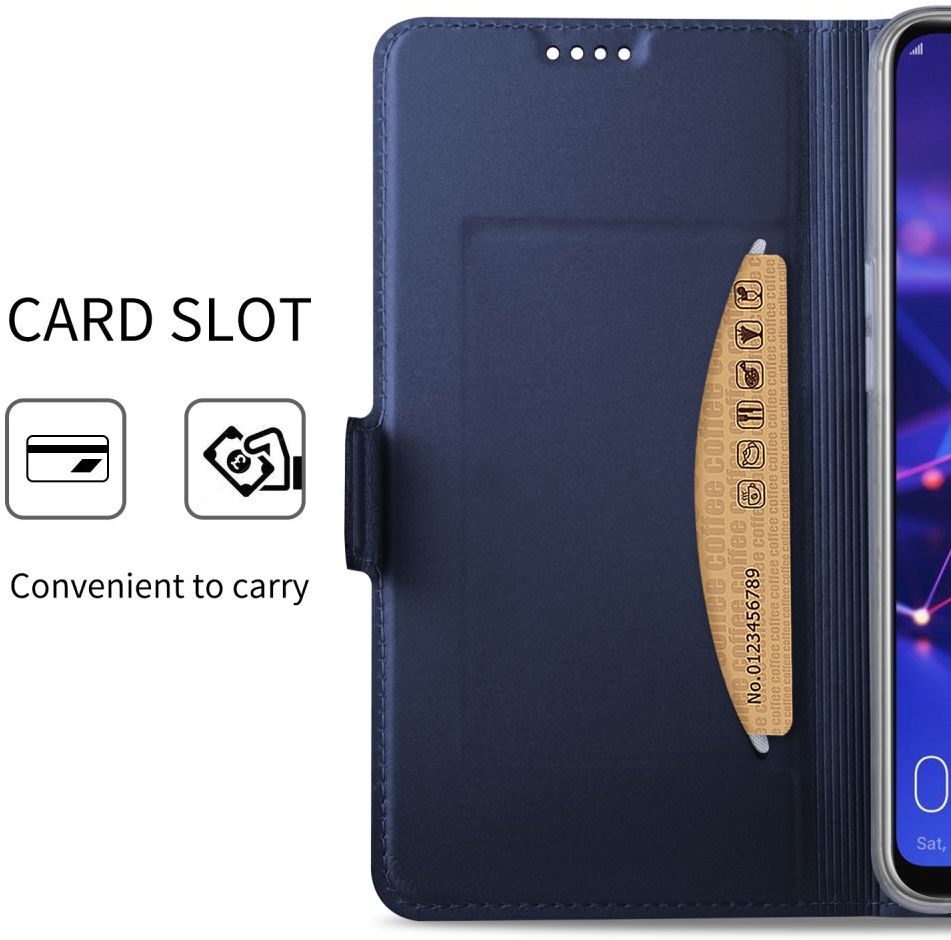 Huawei Mate 20 Lite Portemonnee Hoesje Blauw afbeelding 2