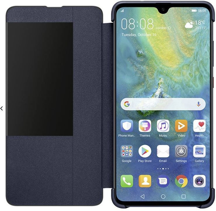 Huawei Mate 20 Originele Flip Cover Blauw afbeelding 2