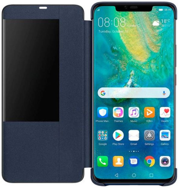 Huawei Mate 20 Pro Originele Flip Cover Blauw afbeelding 2