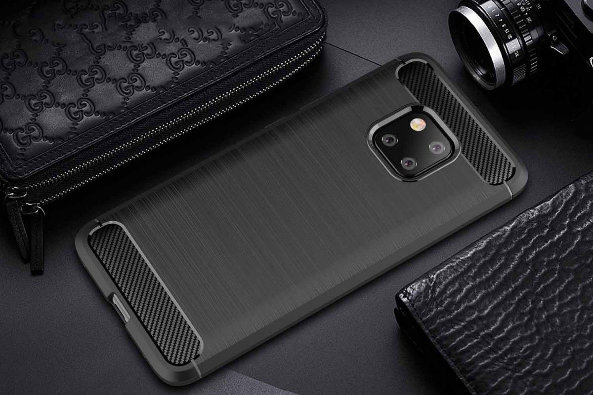 Huawei Mate 20 Pro Geborsteld TPU Hoesje Zwart afbeelding 10