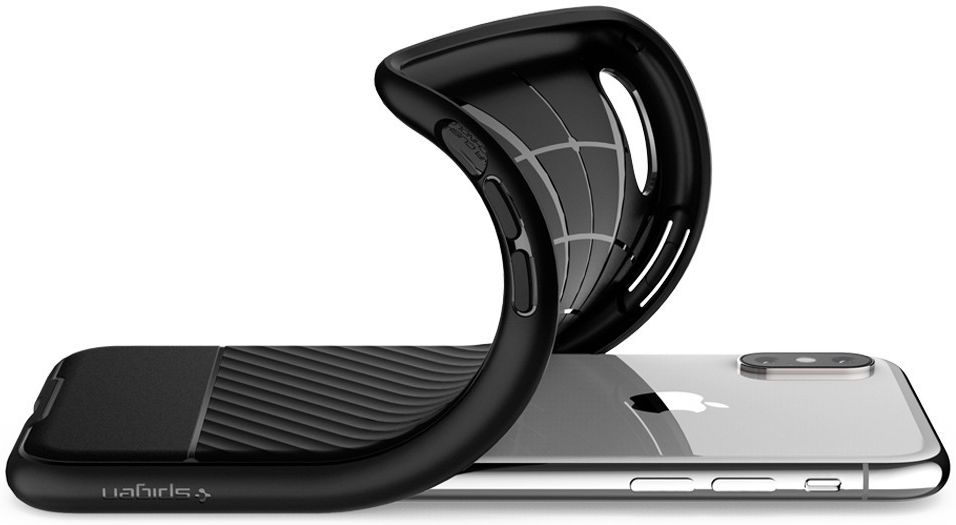 Spigen Core Armor Case Flexibel TPU Hoesje Apple iPhone XS Zwart afbeelding 5