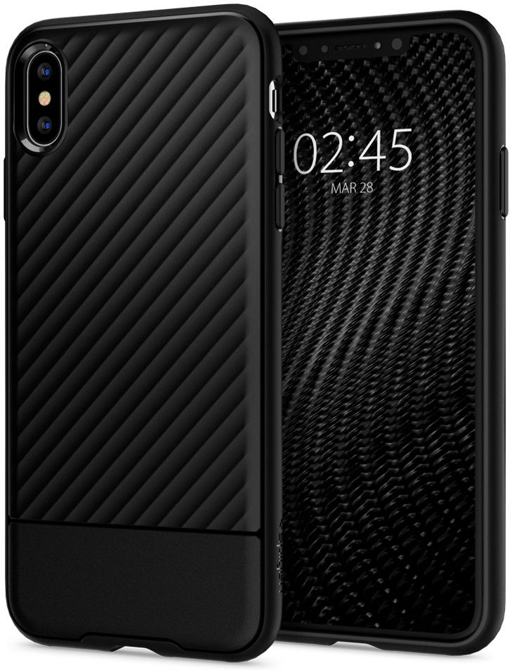 Spigen Core Armor Case Flexibel TPU Hoesje Apple iPhone XS Max Zwart afbeelding 1