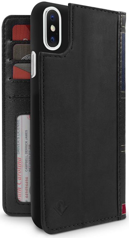 Twelve South BookBook voor iPhone XS Max Zwart afbeelding 1
