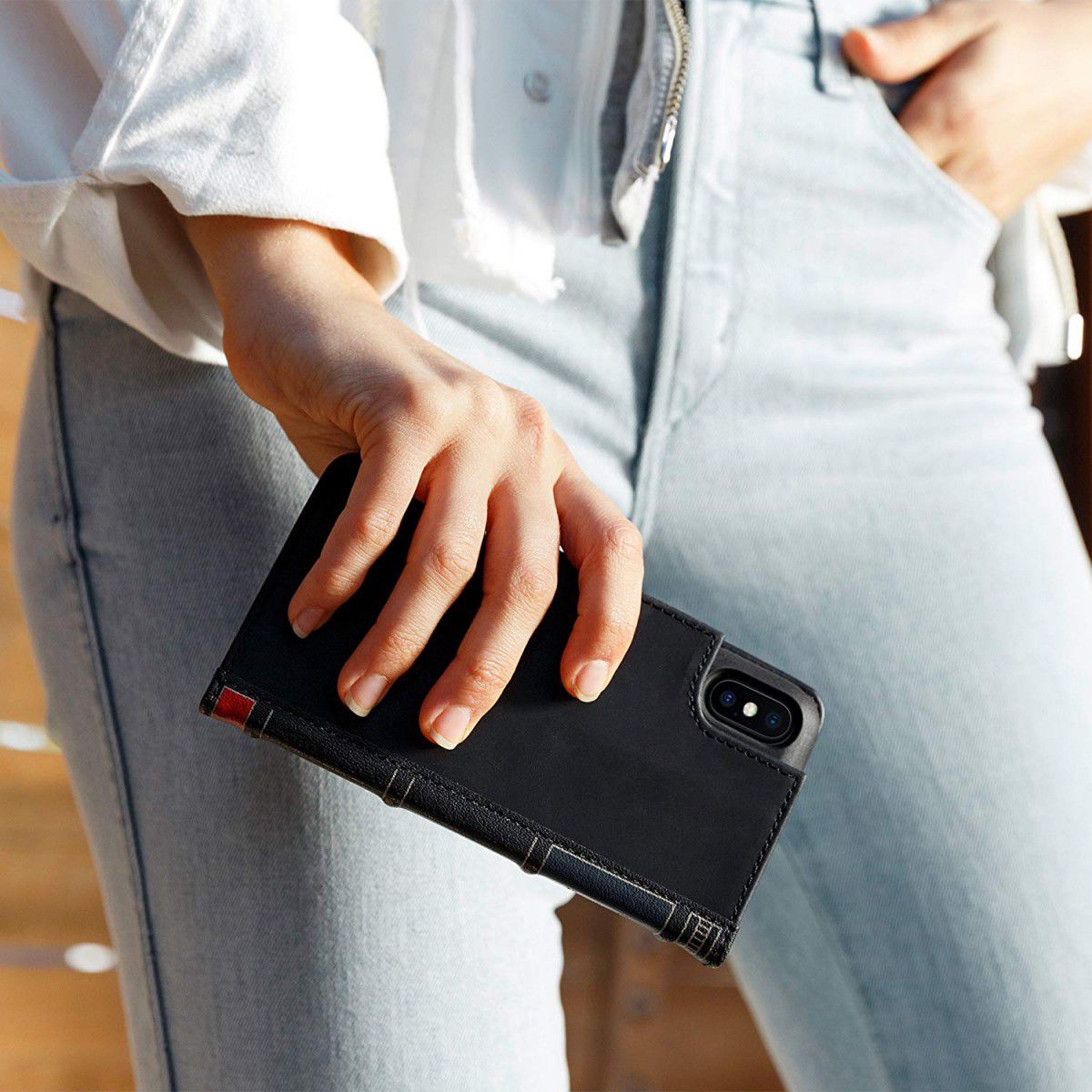 Twelve South BookBook voor iPhone XS Max Zwart afbeelding 4