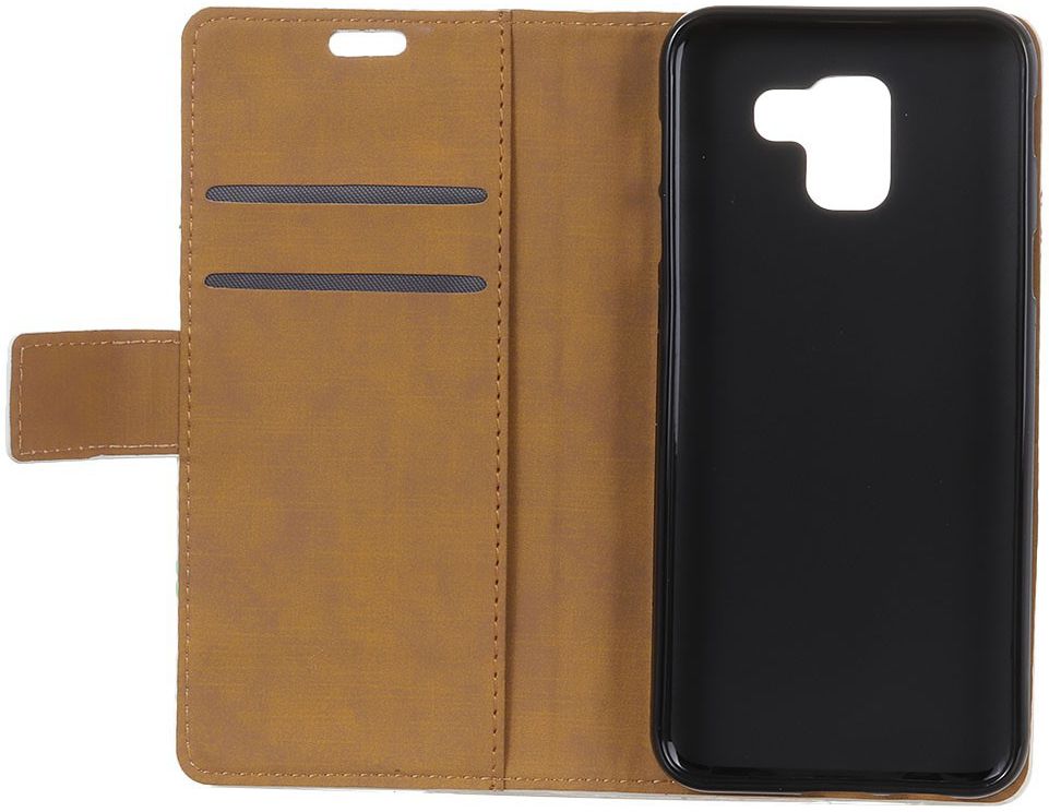 Samsung Galaxy J6 Plus Portemonnee Print Hoesje met Boom Print afbeelding 2