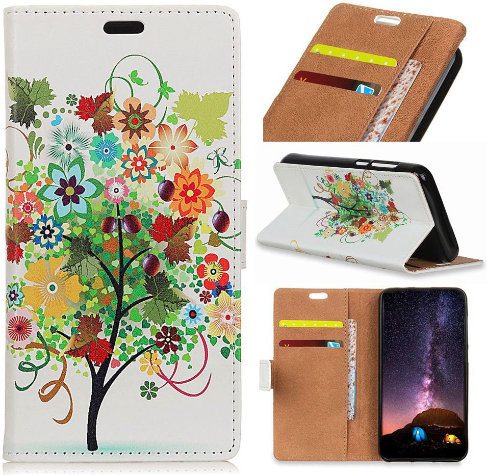 Samsung Galaxy J6 Plus Portemonnee Print Hoesje met Boom Print afbeelding 6