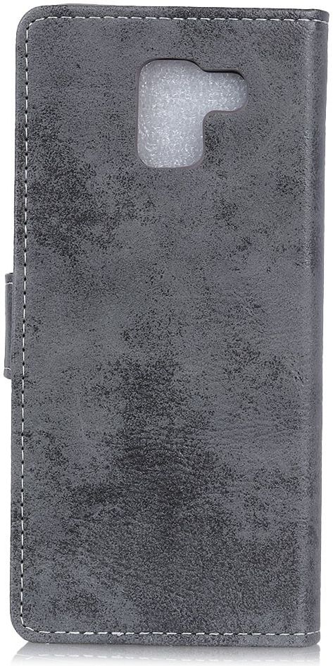 Samsung Galaxy J6 Plus Vintage Wallet Case Hoesje Grijs afbeelding 4