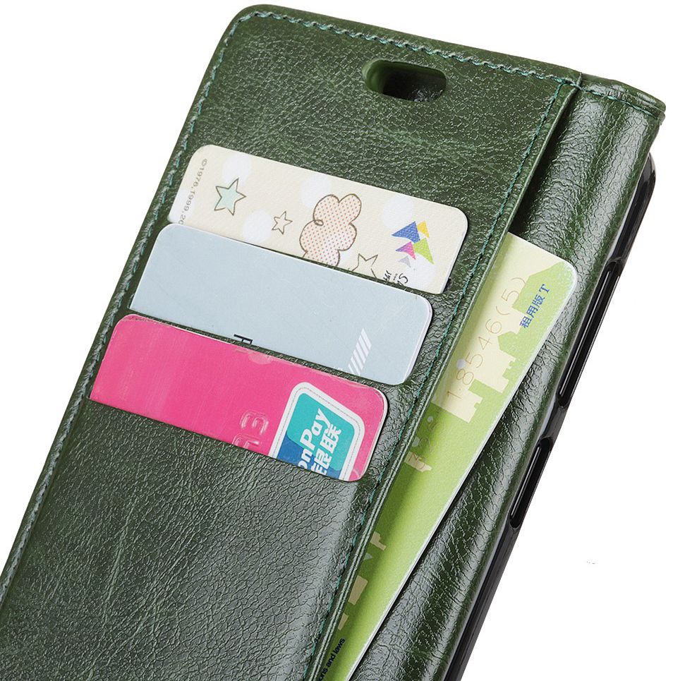 Nokia 7.1 Stijlvol Hoesje met Kaarthouder Groen afbeelding 8