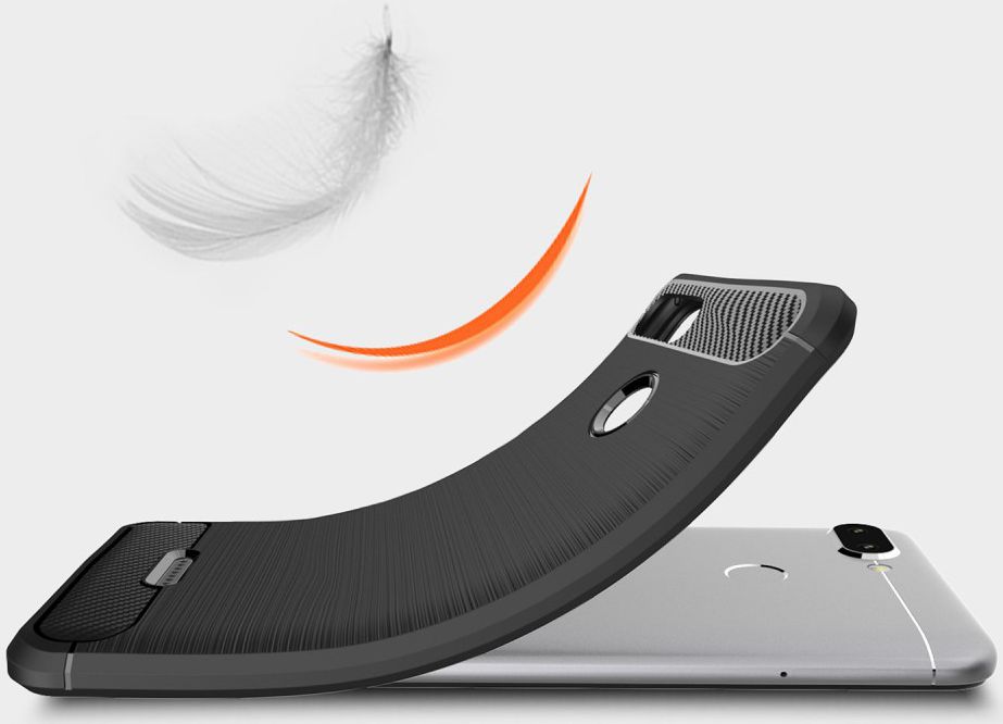 Xiaomi Redmi 6 Geborsteld TPU Hoesje Zwart afbeelding 4