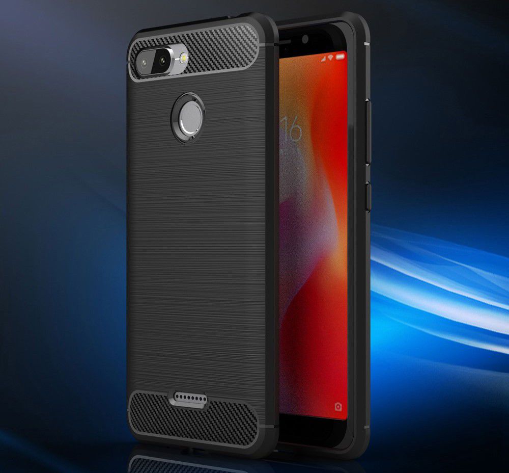 Xiaomi Redmi 6 Geborsteld TPU Hoesje Zwart afbeelding 6