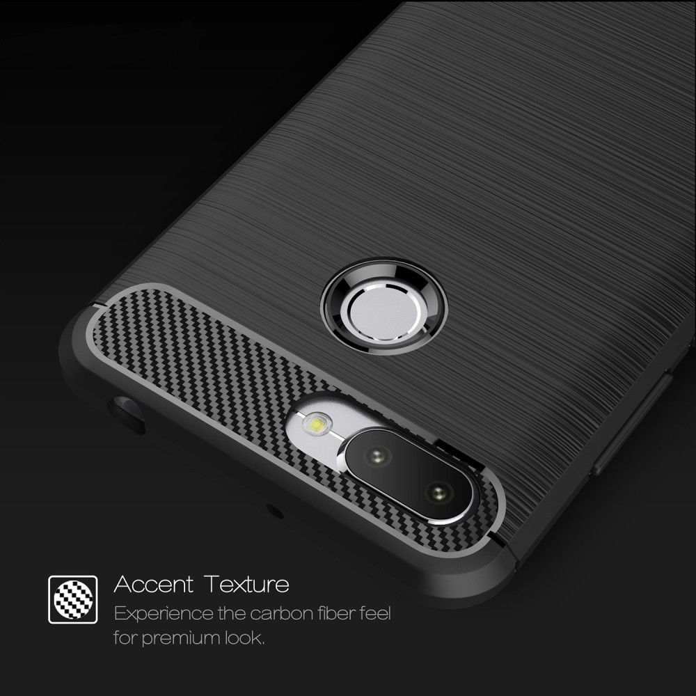 Xiaomi Redmi 6 Geborsteld TPU Hoesje Zwart afbeelding 7