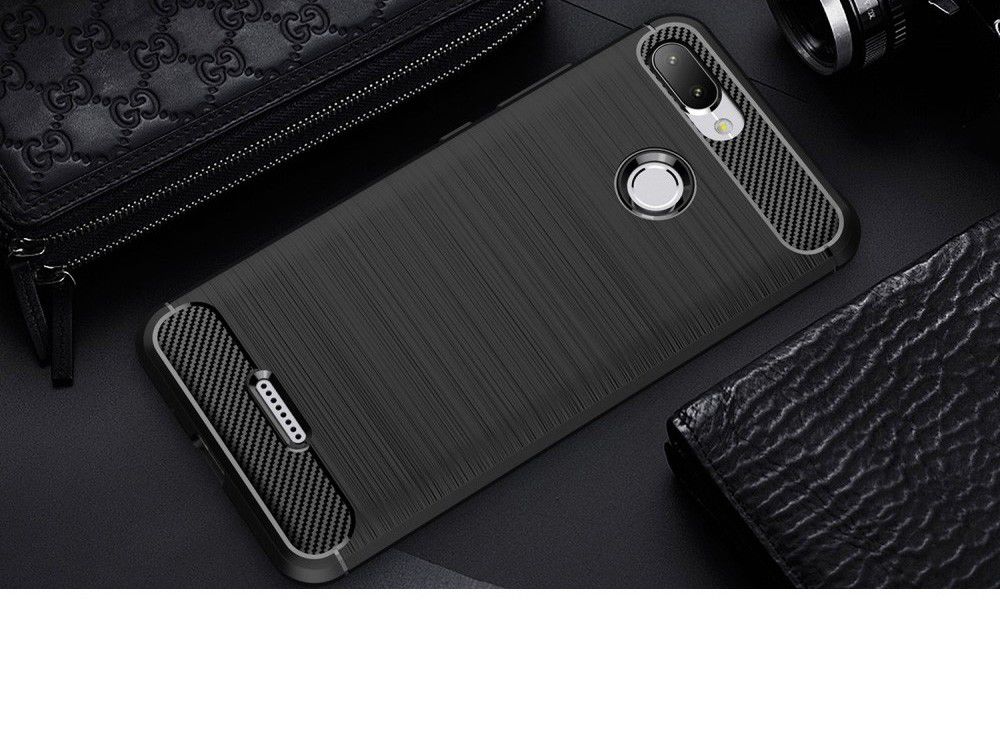Xiaomi Redmi 6 Geborsteld TPU Hoesje Zwart afbeelding 10