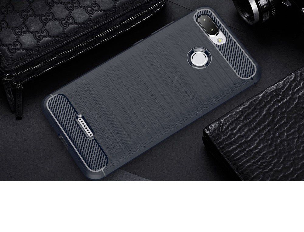 Xiaomi Redmi 6 Geborsteld TPU Hoesje Blauw afbeelding 2