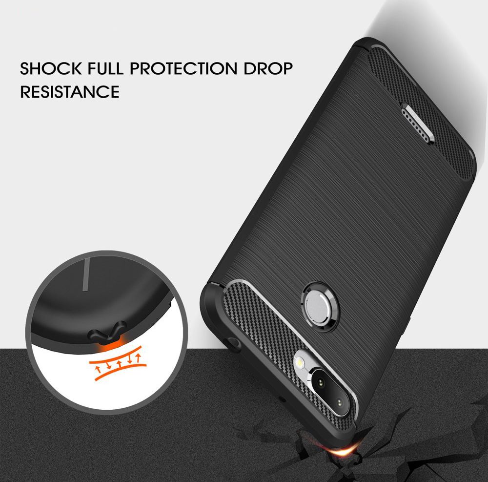 Xiaomi Redmi 6 Geborsteld TPU Hoesje Blauw afbeelding 4