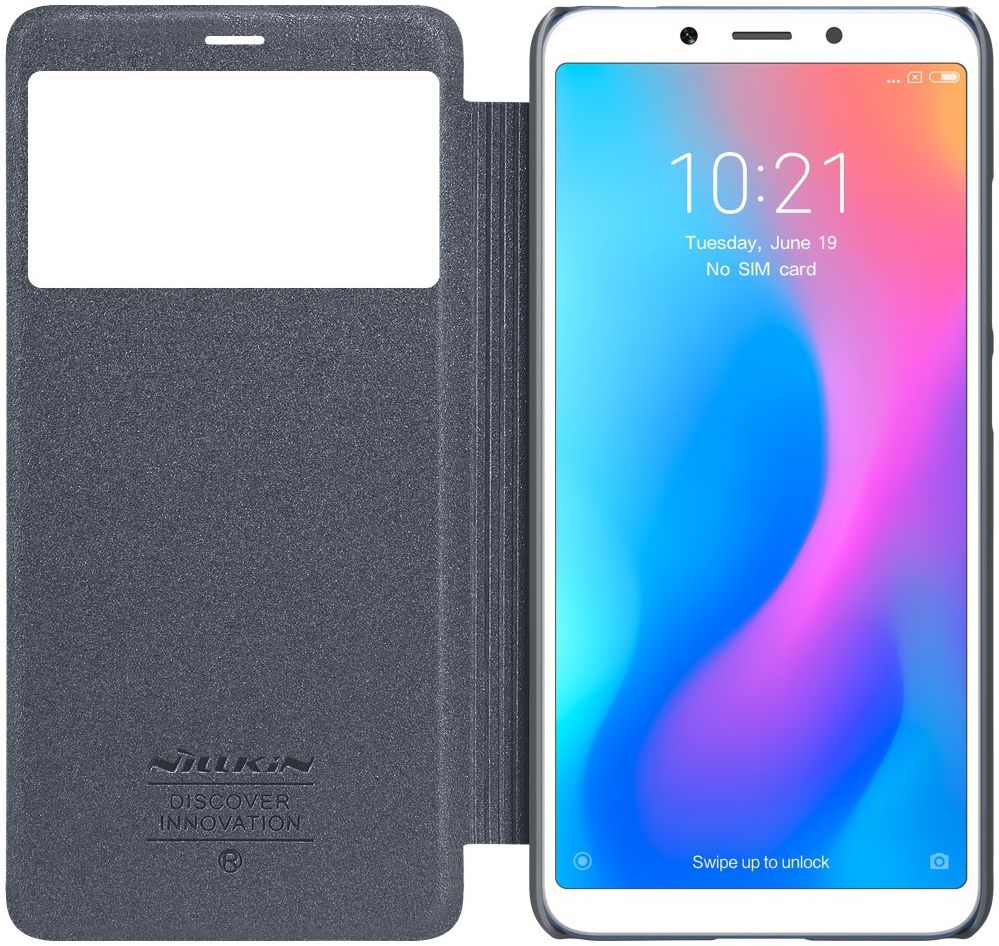 Nillkin Sparkle Series Flip Case Xiaomi Redmi 6 Grijs afbeelding 2