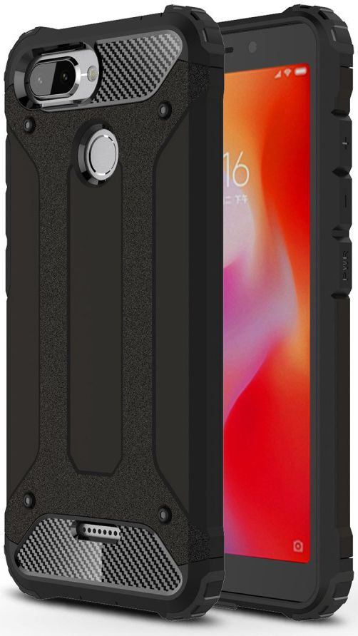 Xiaomi Redmi 6 Hybride Hoesje Zwart afbeelding 1