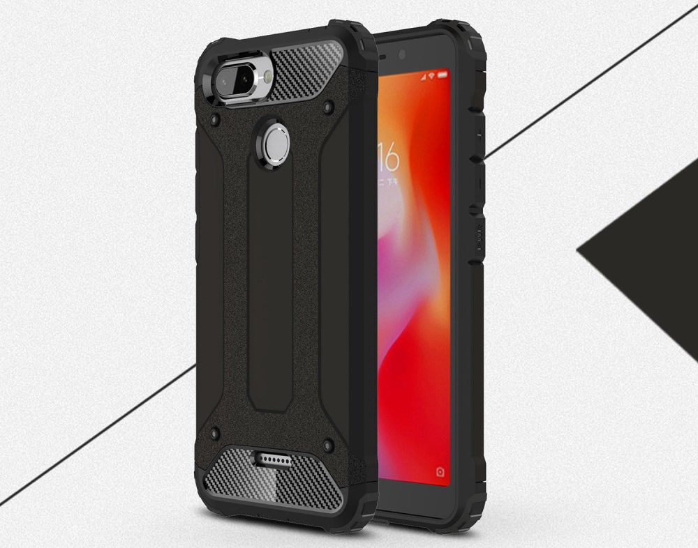 Xiaomi Redmi 6 Hybride Hoesje Zwart afbeelding 2
