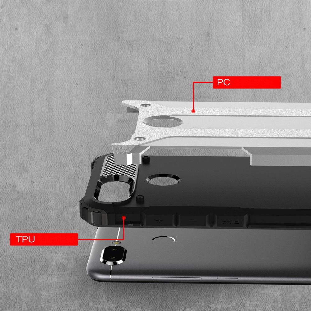 Xiaomi Redmi 6 Hybride Hoesje Zwart afbeelding 9