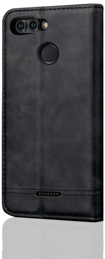 Xiaomi Redmi 6 Retro Style Wallet Flip Case Zwart afbeelding 4