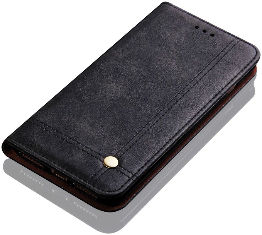 Xiaomi Redmi 6 Retro Style Wallet Flip Case Zwart afbeelding 7