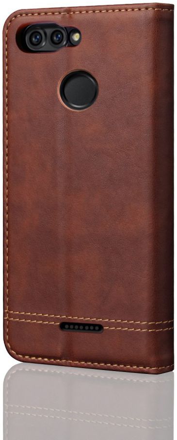 Xiaomi Redmi 6 Retro Style Wallet Flip Case Bruin afbeelding 4