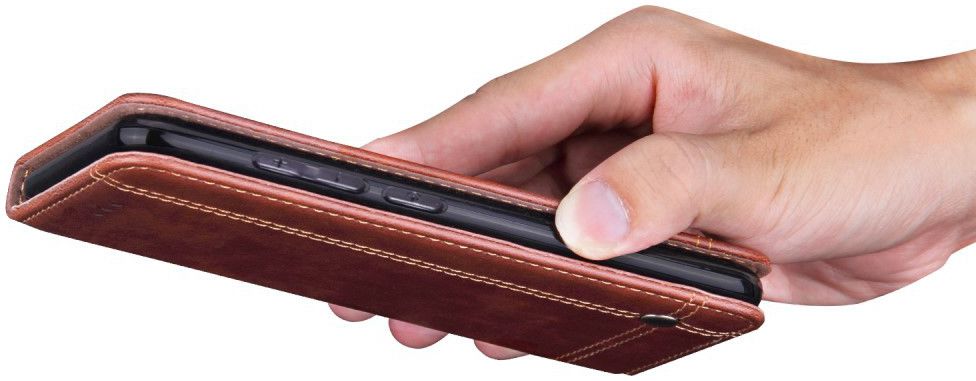 Xiaomi Redmi 6 Retro Style Wallet Flip Case Bruin afbeelding 6