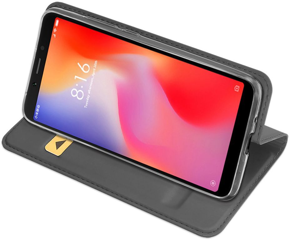 Dux Ducis Skin Pro Series Flip Hoesje Xiaomi Redmi 6 Grijs afbeelding 4