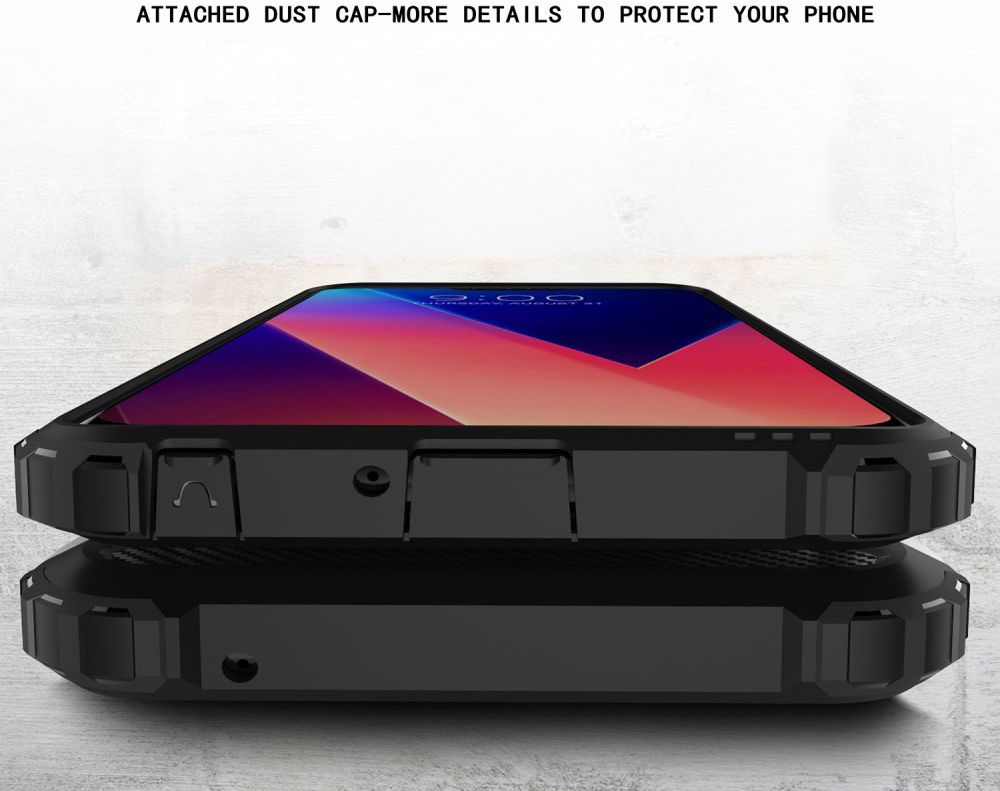 LG V40 Hybride Hoesje Zwart afbeelding 10