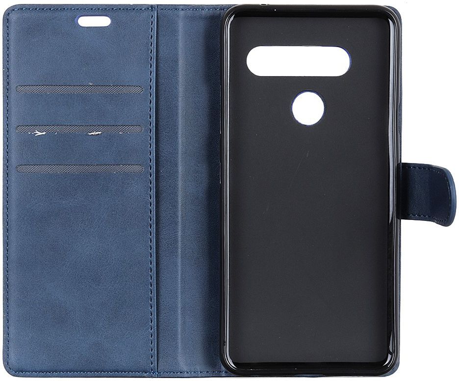 LG V40 Stijlvol Portemonnee Hoesje Blauw afbeelding 7